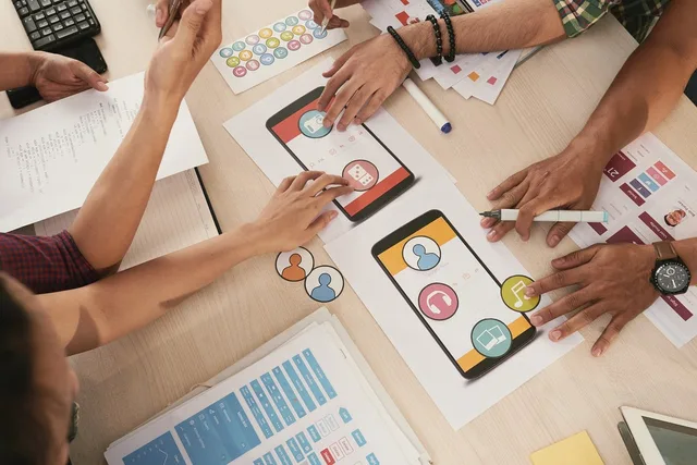 people, teamwork, business, document, meeting, coworker, start-up, hands, collaboration, application, discussing, information, idea, screen, table, lady, developing, technology, programmer, interface, icon, choosing, mobile, design, software. Before you run a prospecting software supplier comparison
